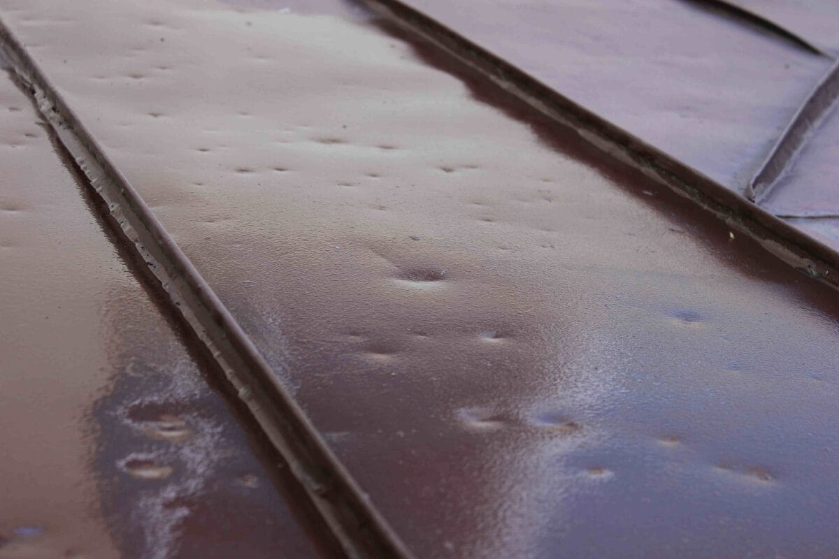 Dents in Metal Roofs