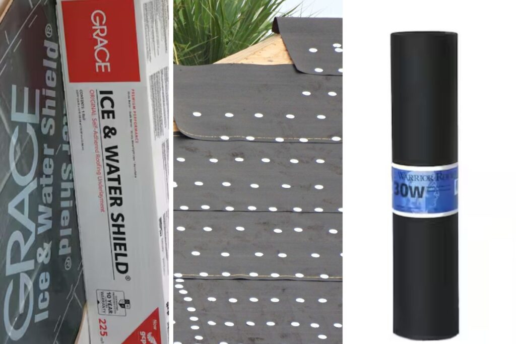 
Peel and Stick Roof Underlayment, 
Synthetic Roof Underlayment, 
Traditional Roof Underlayment