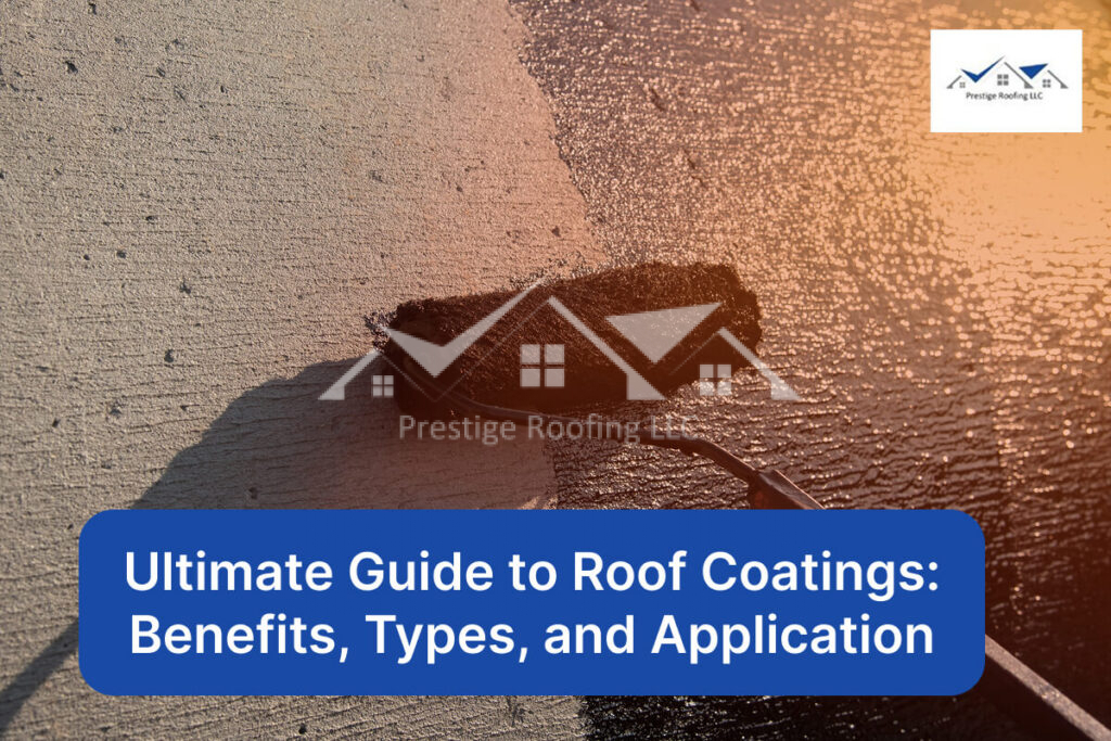 Applying roof coating with a roller for protection and durability