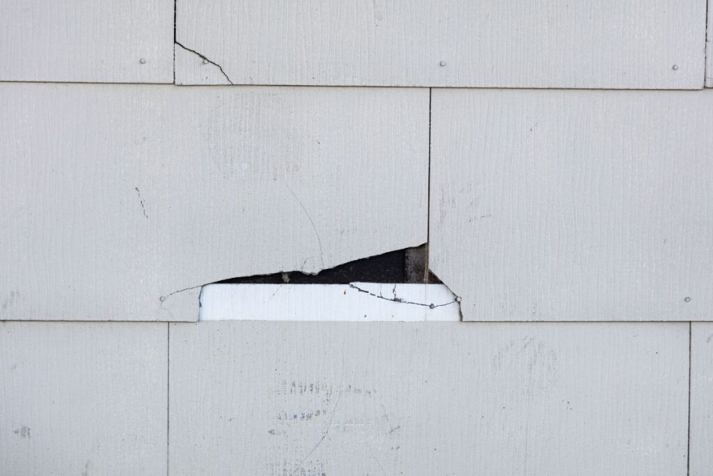 Cracked Siding Panel