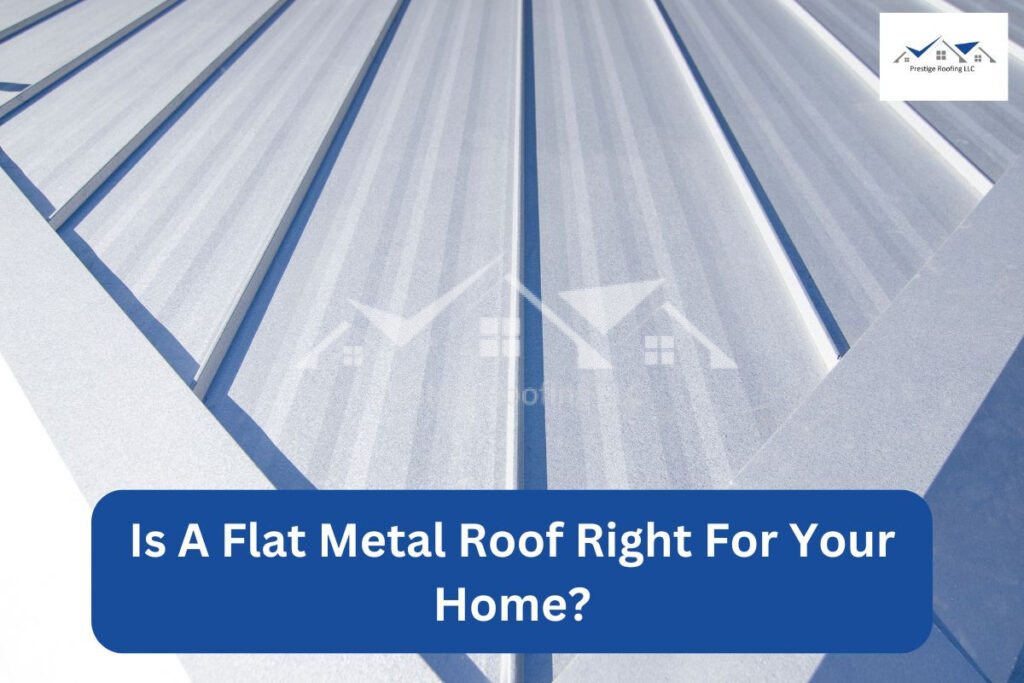 flat metal roof