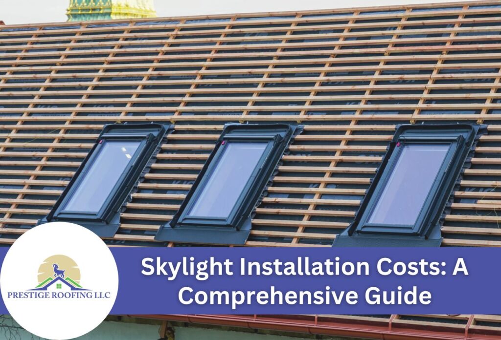 Skylights installed on a roof, showcasing energy-efficient home design.