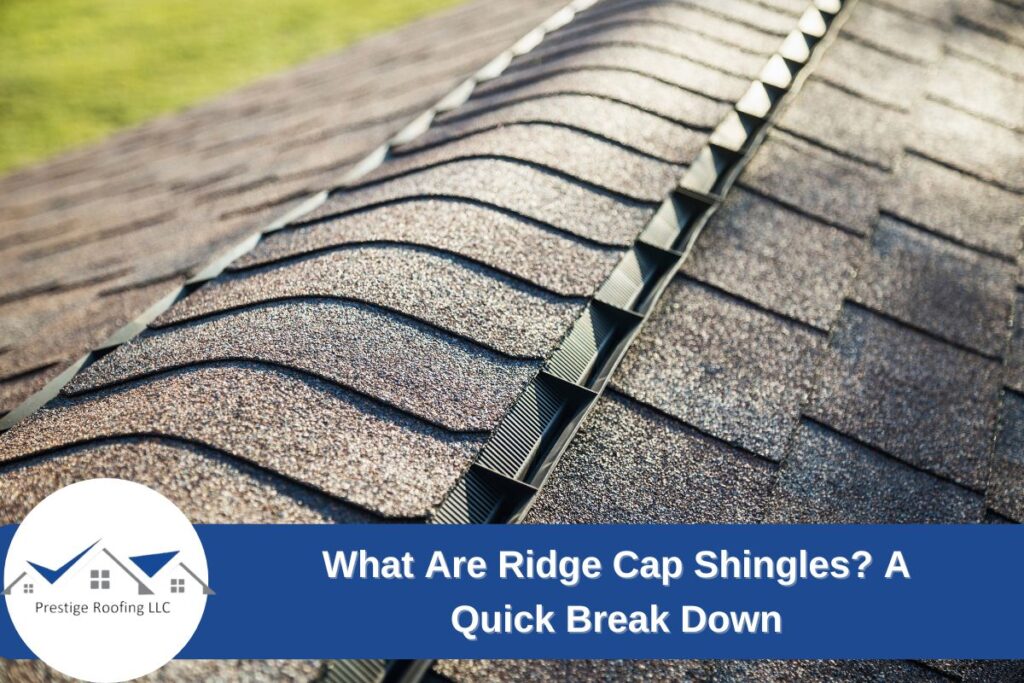 What are ridge cap shingles?